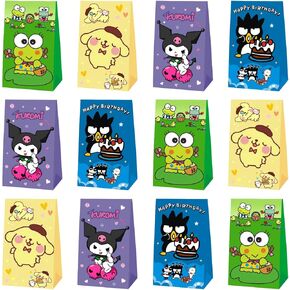 arhavi 12pcs keroppi pompompurin badtz حفلة تفضيل حقائب الهدايا للأطفال