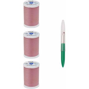 Coats & Clark Sewing Thread Dual Duty XP General Purpose Poly Thread 250 Yards (3-Pack) Antique Rose S910-1520-3P with Seam Ripper