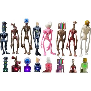 8 PCS Siren Head Action Figure Monster Siren Head Horror Model (Series-H)