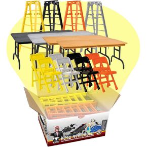 Complete Set of All 4 Ultimate Ladder, Table & Chairs Playsets for Wrestling Action Figures