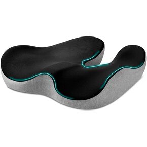 Seat Cushion, X Large Memory Foam Cushion for Office Chair Cushions, Car Seat, Gaming Chair, Ergonomic Cushions Pad Pillow for Sciatica, Tailbone Pain Relief and Long Sitting (Purple)