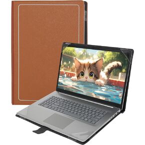 Shellman Protective Case Cover for LG 2023 Gram 17 inch,Notebook Stand Hard Shell Case Laptop Accessories,Brown