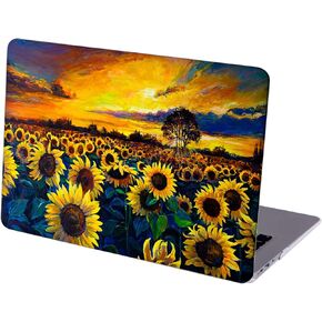 Compatible with MacBook Pro 16-inch Hard Protective Shell Cace with Keyboard Cover ( A2141, 2020 2019 Release ) - Sunflower Sunset-02