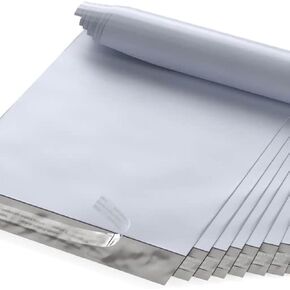 10" x 13" Large Poly Mailer Envelopes - 100 Count, Self Seal White Plastic Mailing Bags with Adhesive Strip, 2.5 Mil Thick, Waterprrof & Tear/Puncture Proof Unpadded Shipping Mailers - GPI