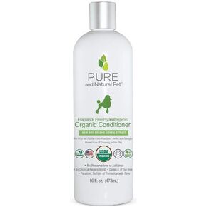 حيوان أليف نقي وطبيعي - العطور الخالية من العطور Hypoallergenic Organic Depragrance Free 16 Oz.