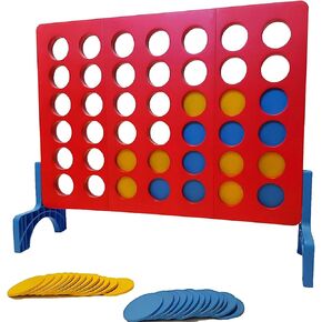 Bolaball 4 in a Row Giant Outdoor Game – 1.8 Ft Jumbo Yard Game for Adults & Family, Life-Size Lawn Game, Extra Large Outdoor Game, Backyard Oversized Game for Kids & Adults