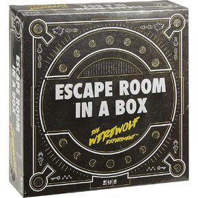 Escape Room in a Box the Werewolf Experiment, Room Escape Group Game for Teens and Adults, with 19 2D and 3D Puzzles, Connects to Amazon Alexa, Makes a Great Gift for 13 Year Olds and Up