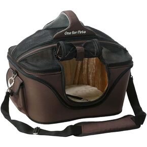 The Deluxe Cozy Pet Carrier, Brown, Mini