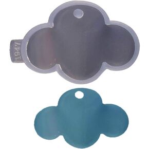 Cute Cloud Shape Silicone Mold Key Chain Mold Epoxy Resin Crafting Jewellery Making for DIY Charms, Pendant, Chocolate Candy Mold for Cake Decoration