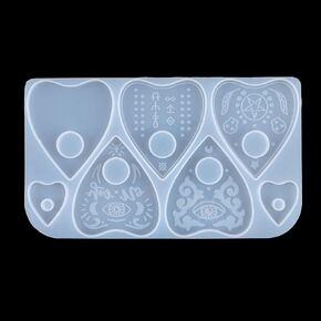 Vctitil 2 Pack Resin Molds,Epoxy Resin Silicone Molds Planchette Board Handmade for Pendant,Resin Crafts,Casting Supplies(Planchette)