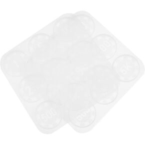 Milisten Chocolate Molds 2pcs Silicone Poker Chip Mold Game Coin Molds Gambling Chips Mold Resin Casting Molds Bargaining Chip Mold for DIY Craft Playthings Cookie Molds