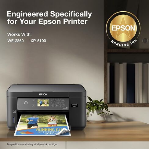 يعمل Epson 202 Claria Ink Standard Carty Cantridge (T202220-S) مع القوى العاملة WF-2860 ، التعبير XP-5100 in Kuwait