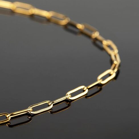 Jabogrii 32.8 Feet Gold Plated Chain Link Thin Stainless Steel Chain Spool Bulk Necklace with Lobster Clasp and Jump Rings for Jewelry Making DIY Bracelet Anklet in Saudi Arabia