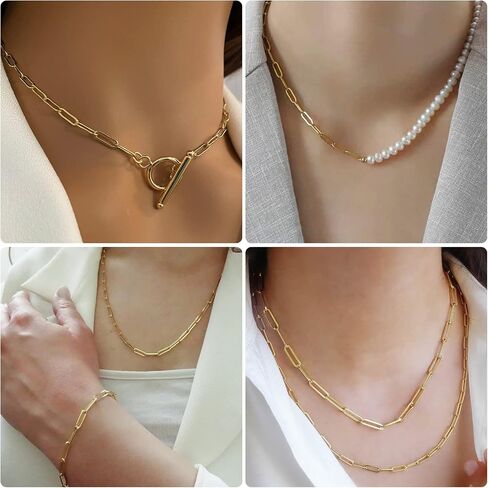 Jabogrii 32.8 Feet Gold Plated Chain Link Thin Stainless Steel Chain Spool Bulk Necklace with Lobster Clasp and Jump Rings for Jewelry Making DIY Bracelet Anklet in Saudi Arabia