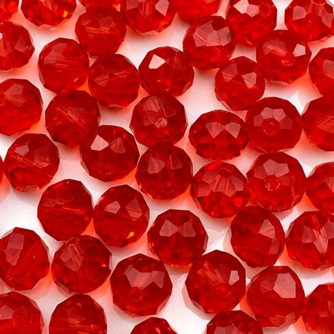 JMassyang 60pcs 10 مم حبات زجاجية بلورية من Briolette حبات Briolette مع حبات الفواصل الفضفاضة لمجوهرات DIY صنع أساور قلادات أقراط الرياح (متعددة الألوان) in Kuwait