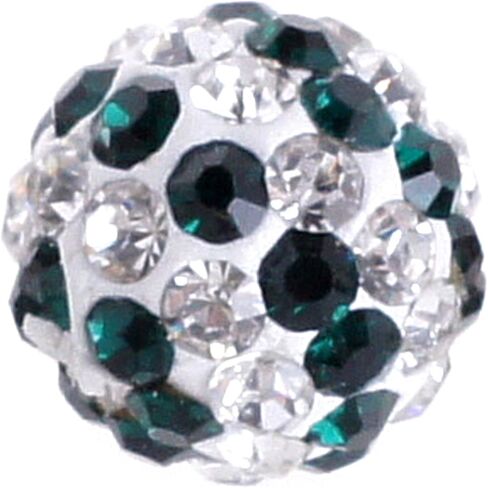 Rubyca USA Flag Czech Crystal Round Disco Clay Beads Fit Shamballa Jewelry (100pcs ، 10mm) in Kuwait