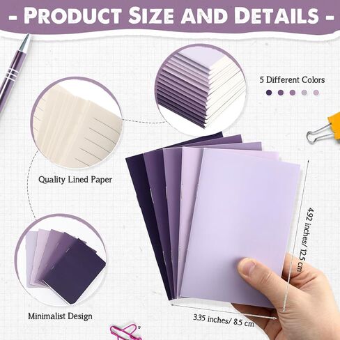 Eaasty 20 Set Mini Notebooks with Ballpoint Pens Bulk Back to School Gift Small Pocket Notepads Gradual Color Composition Journals and Pens for School Supplies Writing Notebooks(Morandi Series Color) in Saudi Arabia