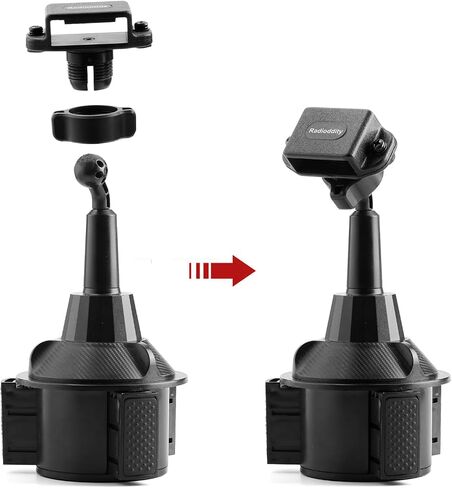 Radioddity RH4 Car Air Vent Mount, Universal Car Radio Holder, Belt Clip Steel-Hook 2-Way Radio Car Holder Bracket for Baofeng Retevis Yaesu Handhelds Walkie Talkie in Kuwait