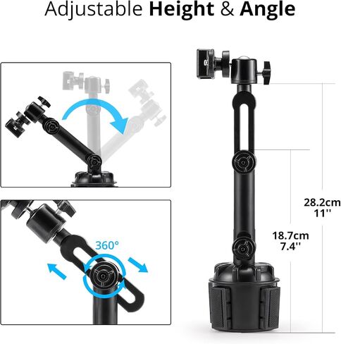 Radioddity RH4 Car Air Vent Mount, Universal Car Radio Holder, Belt Clip Steel-Hook 2-Way Radio Car Holder Bracket for Baofeng Retevis Yaesu Handhelds Walkie Talkie in Kuwait