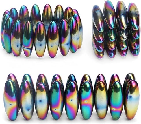 Rattle Fidget Magnets Snake Eggs for Adults, Hand Roller Magnetic Oval Toy for Men, Compatible with Ferrite Putty Office Desk Decor, Gift for Teachers, Researchers 18PCS in Kuwait