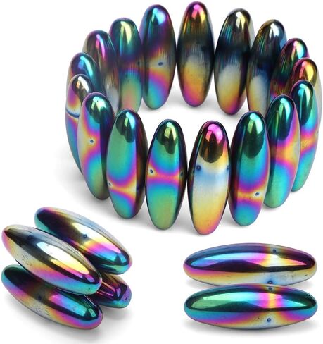 Rattle Fidget Magnets Snake Eggs for Adults, Hand Roller Magnetic Oval Toy for Men, Compatible with Ferrite Putty Office Desk Decor, Gift for Teachers, Researchers 18PCS in Kuwait