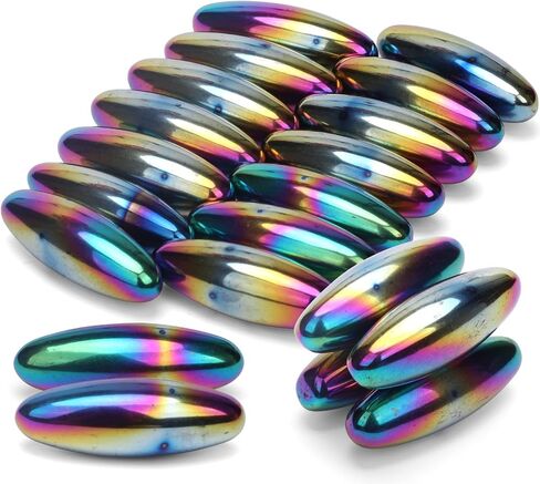 Rattle Fidget Magnets Snake Eggs for Adults, Hand Roller Magnetic Oval Toy for Men, Compatible with Ferrite Putty Office Desk Decor, Gift for Teachers, Researchers 18PCS in Kuwait