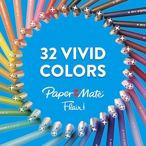 رفيق الورق 8410152 FLAIR متوسطة القلم تلميح الحبر ، الحبر الأزرق. 7 مم ، عشرات in Kuwait