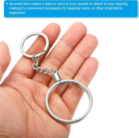 PATIKIL AA Coin Holder Keychain, Round Medallion Holder with Metal Key Ring for AA Coin Medallion in Saudi Arabia