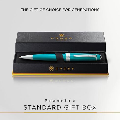 Cross Bailey Light Polished Resin Refillable Ballpoint Pen, Medium Ballpen, Includes Premium Gift Box - Teal in Saudi Arabia