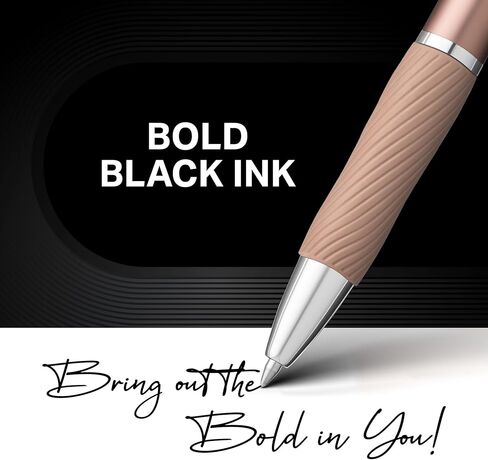 Sharpie S-Gel, Gel Pens, Sleek Metal Barrel, Champagne, Medium Point (0.7mm), Black Ink, 4 Count in Saudi Arabia