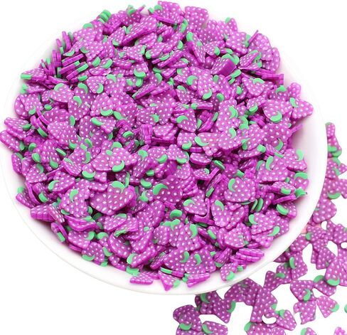 200g Tiny Fruit Slices Charms Cute Set for Resin Polymer Clay Slime Making 3D Fimo Fruits Sticker Bulk for DIY Crafts Nail Art Lip Gloss Supplies Cellphone Decoration Accessories (Banana) in Kuwait