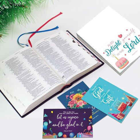 Zhanmai 24 Pcs Religious Birthday Cards Bulk with Scripture Bible Verse Assorted Christian Blessings Birthday Greeting Cards 4 x 6 Inch Inspirational Cards with Envelopes(Scenic Style) in Kuwait