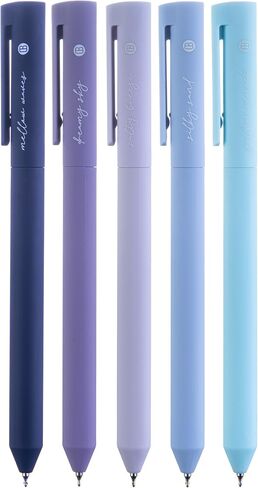 أقلام حبر الهلام الأسود المتنوع ، 0.5 مم أقلام هلام ، أقلام ، لا تنزف أقل ، أقلام طرف رفي in Kuwait