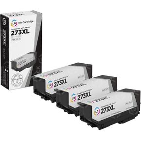 LD Products Remanufactured Ink Cartridge Replacements for Epson 273XL T273XL020 High Yield (Black, 3-Pack) Compatible with Epson Expression XP-600 Epson Expression XP-800 XP-610 XP-810 XP-520 XP-620
