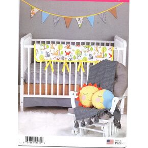 Simplicity US8939OS Sewing Pattern S8939 Nursery D&eacutecor, various, White