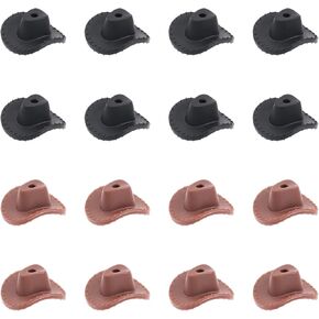 CHGCRAFT 16Pcs 2Colors Hat Silicone Beads Silicone Loose Spacer Beads Charms for DIY Necklace Bracelet Earrings Keychain Crafts Jewelry Making