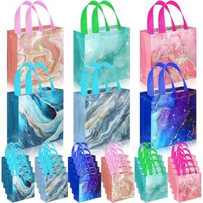 Sweetude 40 Pcs Dinosaur Gift Party Favor Bags with Handle, Dino Non Woven Goodie Bags Dinosaur Birthday Favor for Boys Girls Birthday Baby Shower Supplies
