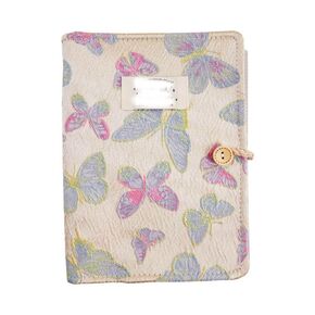 دفتر مجلة Zaoalife Butterfly Journal Journal ، A5 المبطنة دفتر المجلات ، دفتر ملاحظات قابل لإعادة التعبئة مع 200 صفحة مجلة سفر عتيقة للنساء