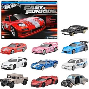 Hot Wheels HVX27 Fast and Furious 10 Car Pack Toy Mini Car 3 سنوات ومتعددة