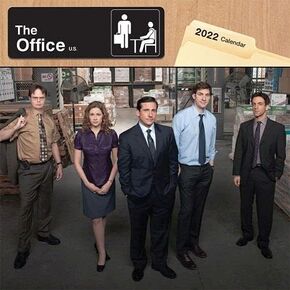 Calendar Ink The Office 2022 12-Month Wall Calenar, Multicolored