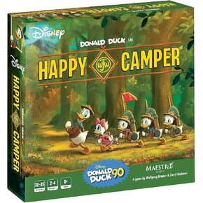 Walt Disney's Donald Duck in Happy Camper - Family Strategy Board Game, Officially Licensed, Family & Kids Ages 8+, 2-5 Players, 30 Min