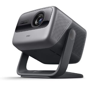 JMGO N1S Ultra 4K Triple Laser Projector with WiFi and Bluetooth, 2800 ISO Lumens, Official Netflix, GTV, 360° Sensorless Picture Correction, 180", HDR10, 20W Dolby Digital Plus, Smart and Portable
