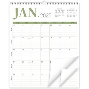 GuassLee Wall Calendar 2025, 2025-2026 Calendar Wall Runs from Jun. 2025 to Dec. 2026, 19-Month Hanging Calendar Spiral Bound for Office School Home Planning and Organizing, 14" x 11"