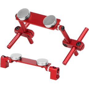 Health Gear RC Magnetic Body Shell Mount, RC Car Body Mount Kit, Lightweight Aluminum Alloy Magnet Invisible Body Shell Posts Mount Kit for 1/10 RC Racing Car (Red)
