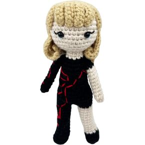 Artisanal Handmade Crochet Finished Plush Doll (Super Star in Snake Bodysuit) in Saudi Arabia
