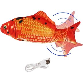 Chairman Meow Revolutionary Flopping Fish Cat Toy - Rechargable Battery Included - Lifelike Fun and Aquatic Delights - Carp