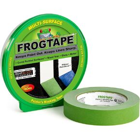Frog Tape Green Multi Surface Painters Masking Tape 24mm x 41.1m. Indoor Painting and Decorating for Sharp Lines and no Paint Bleed