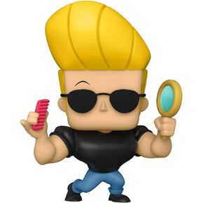 Funko POP Animation: Johnny Bravo - Johnny with Mirror & Comb, Multicolor, 5 inches, (57789)