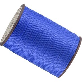Thin Leather Waxed Sewing Thread -[0.45mm x 175 Yards] Practical Long Waxed Cord Sewing Thread for Leather Craft DIY Bookbinding Use|PET & Wax Coating, Maroon