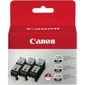 Canon PGI-220 Black Triple Pack Compatible to printer MP980, MP560, MP620, MP640, MP990, MX860, MX870, iP4600, iP3600, iP4700